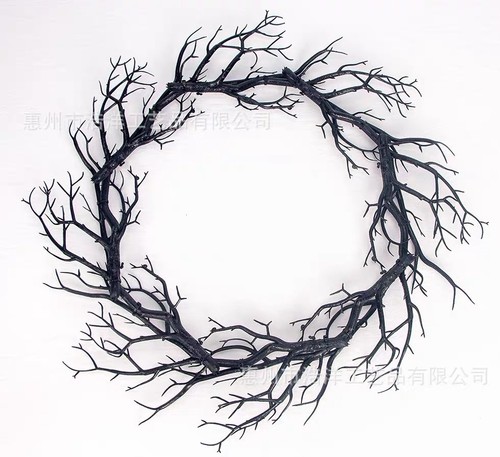 Halloween corona autunno nera - halloween,