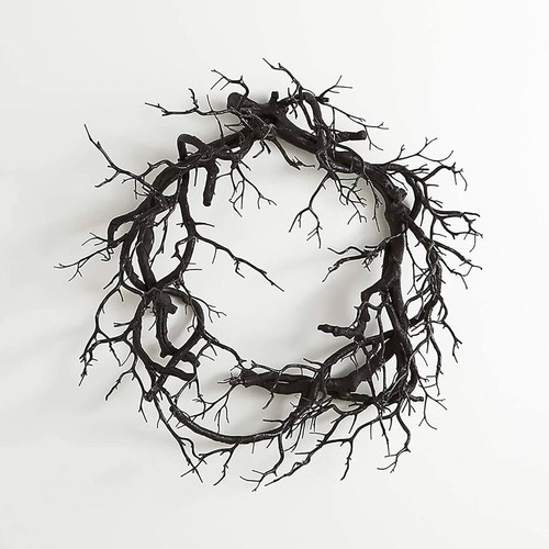 Halloween corona autunno nera - halloween,